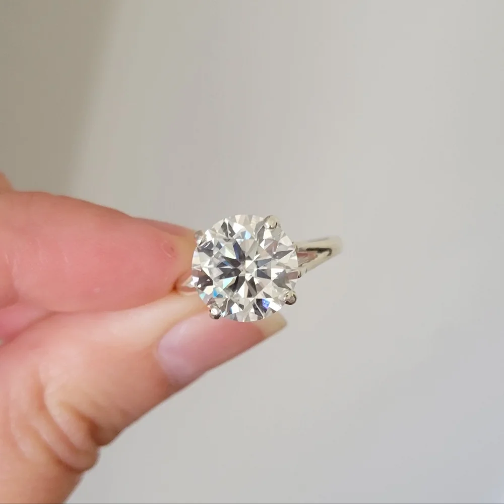 New 5ct Certified Moissanite Engagement Ring - Picture 8 of 12